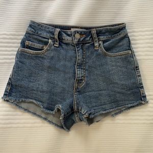 Aritzia Sunday Best Denim High Rise Shorts